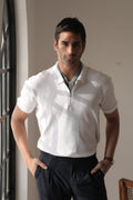 The Ivory Zip Polo