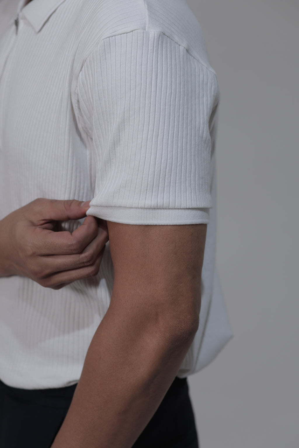 The Ivory Zip Polo