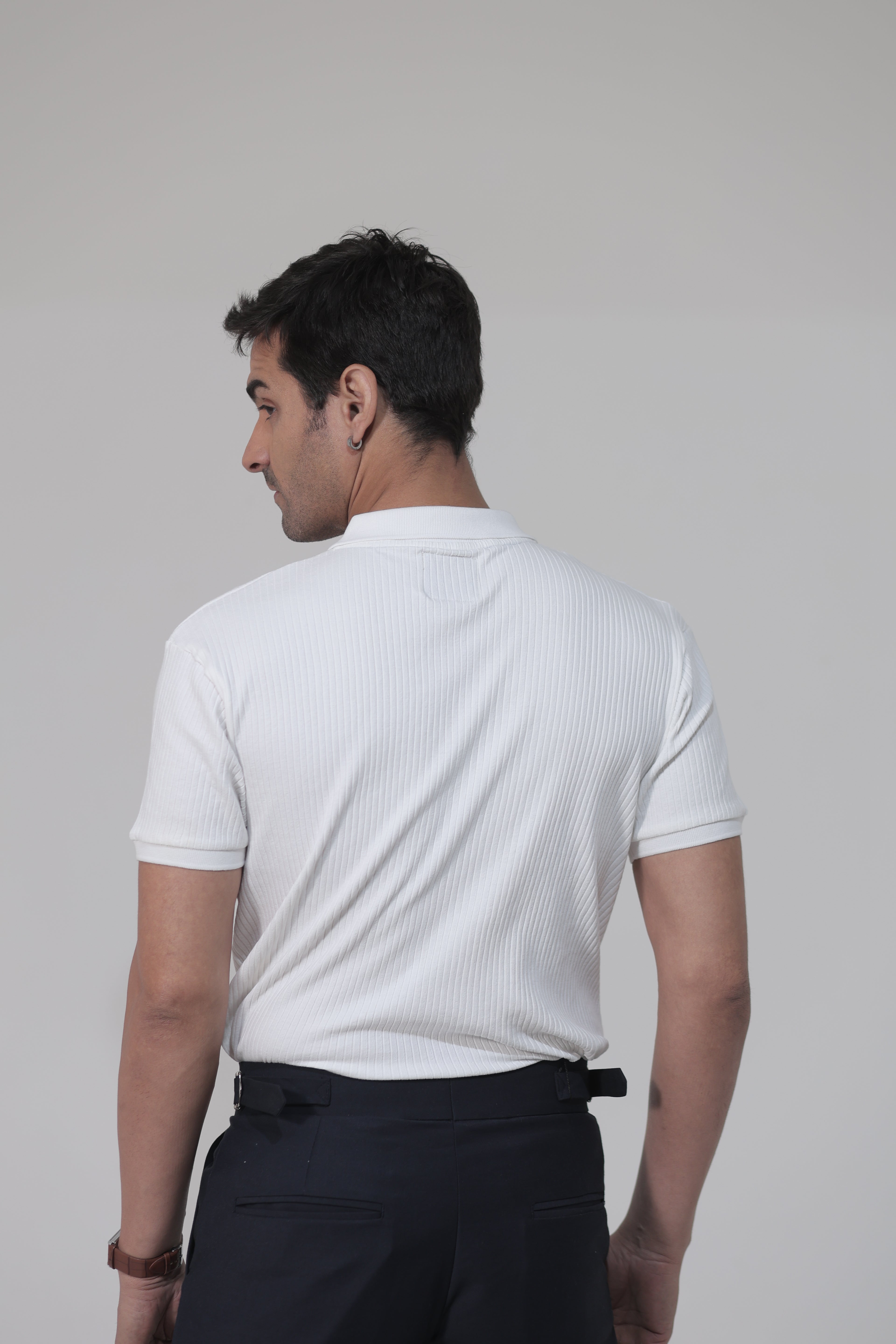 The Ivory Zip Polo